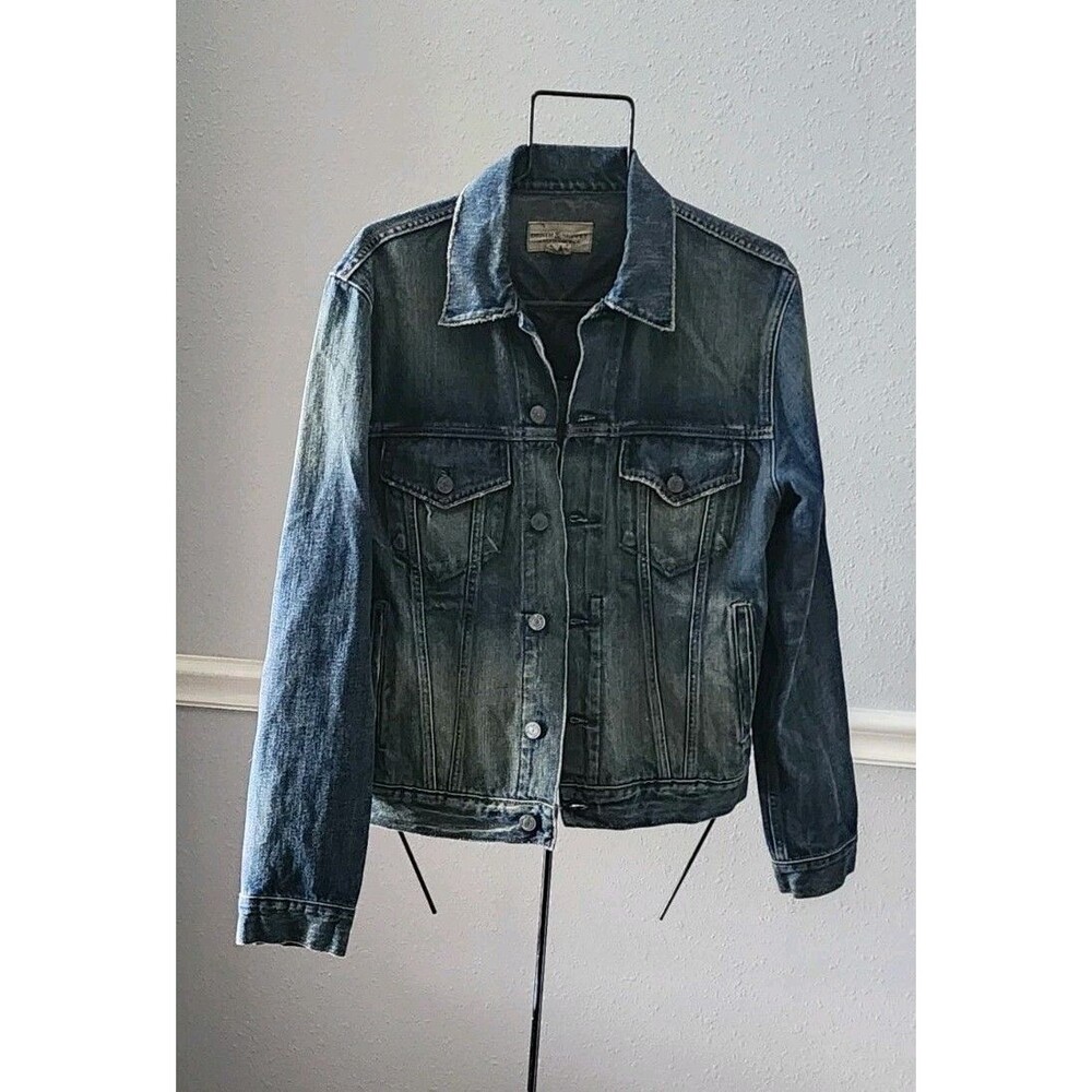 Polo Ralph Lauren Denim & Supply Icon Trucker Jacket Men Medium Blue Wash Denim